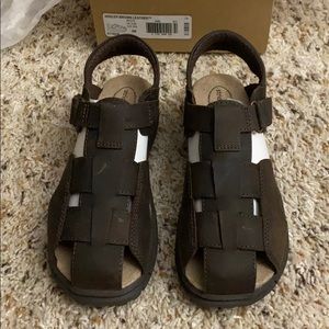 Stride Rite Boys Angler Brown Leather Youth size 3